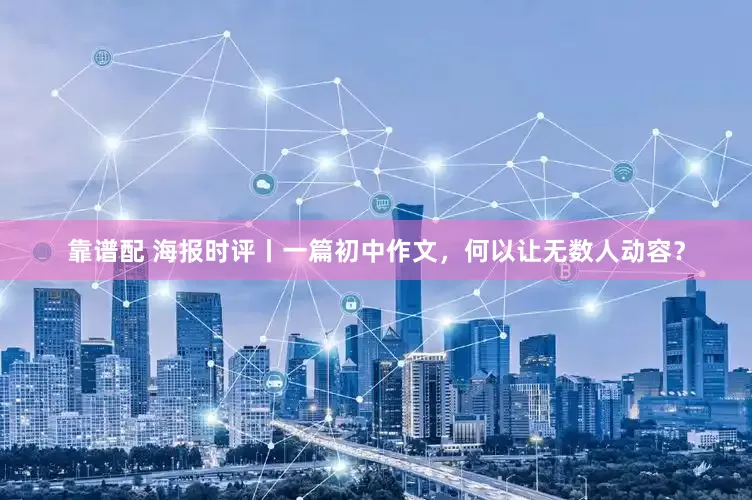 靠谱配 海报时评丨一篇初中作文，何以让无数人动容？