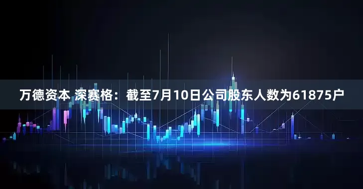 万德资本 深赛格：截至7月10日公司股东人数为61875户